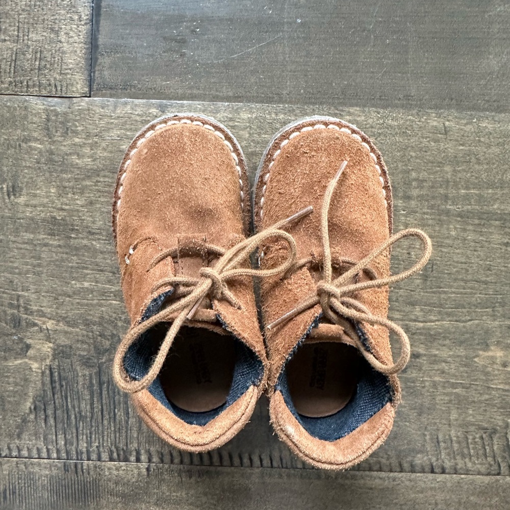 Zara Kids Tan Suede Boots